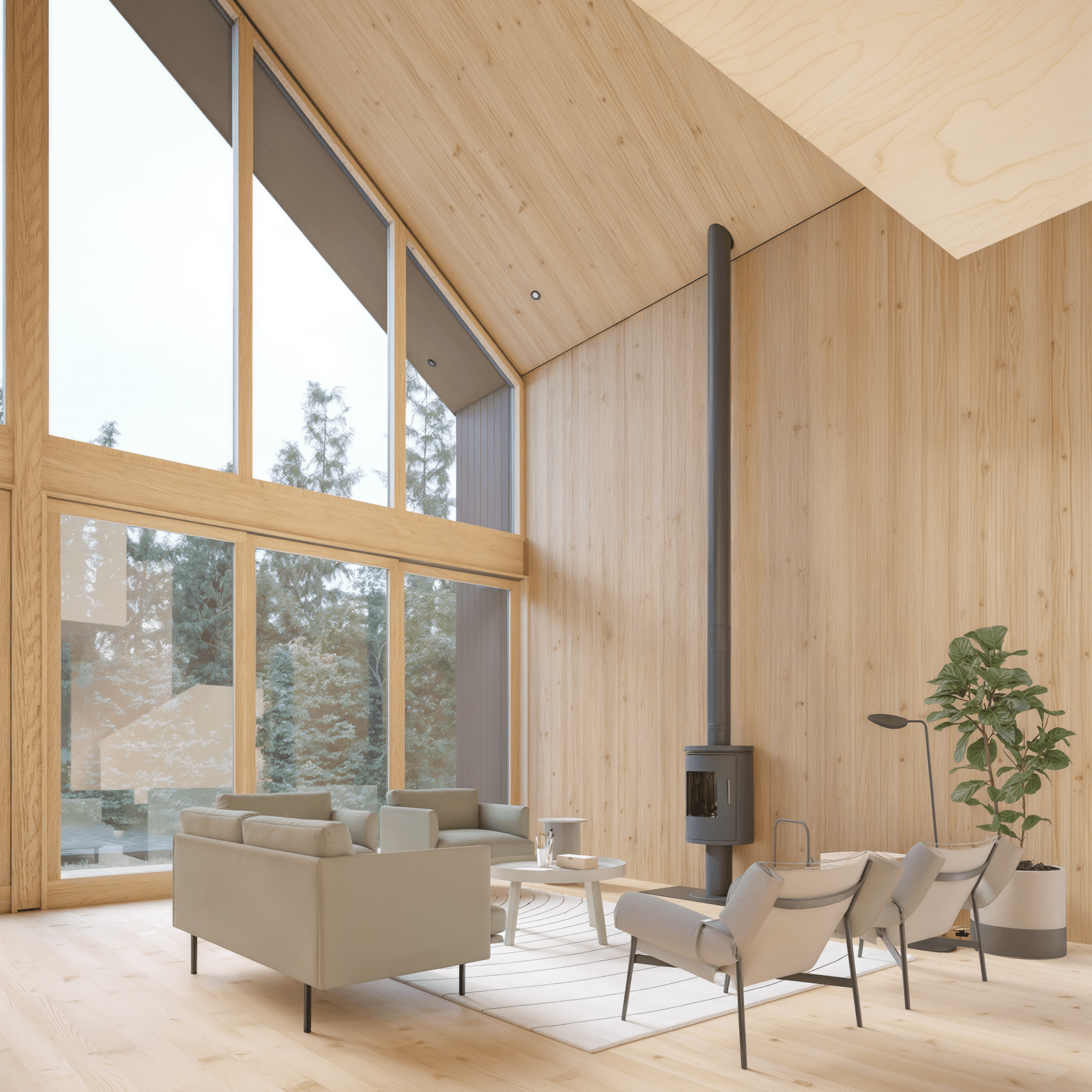 Modern Alpine Family - Den