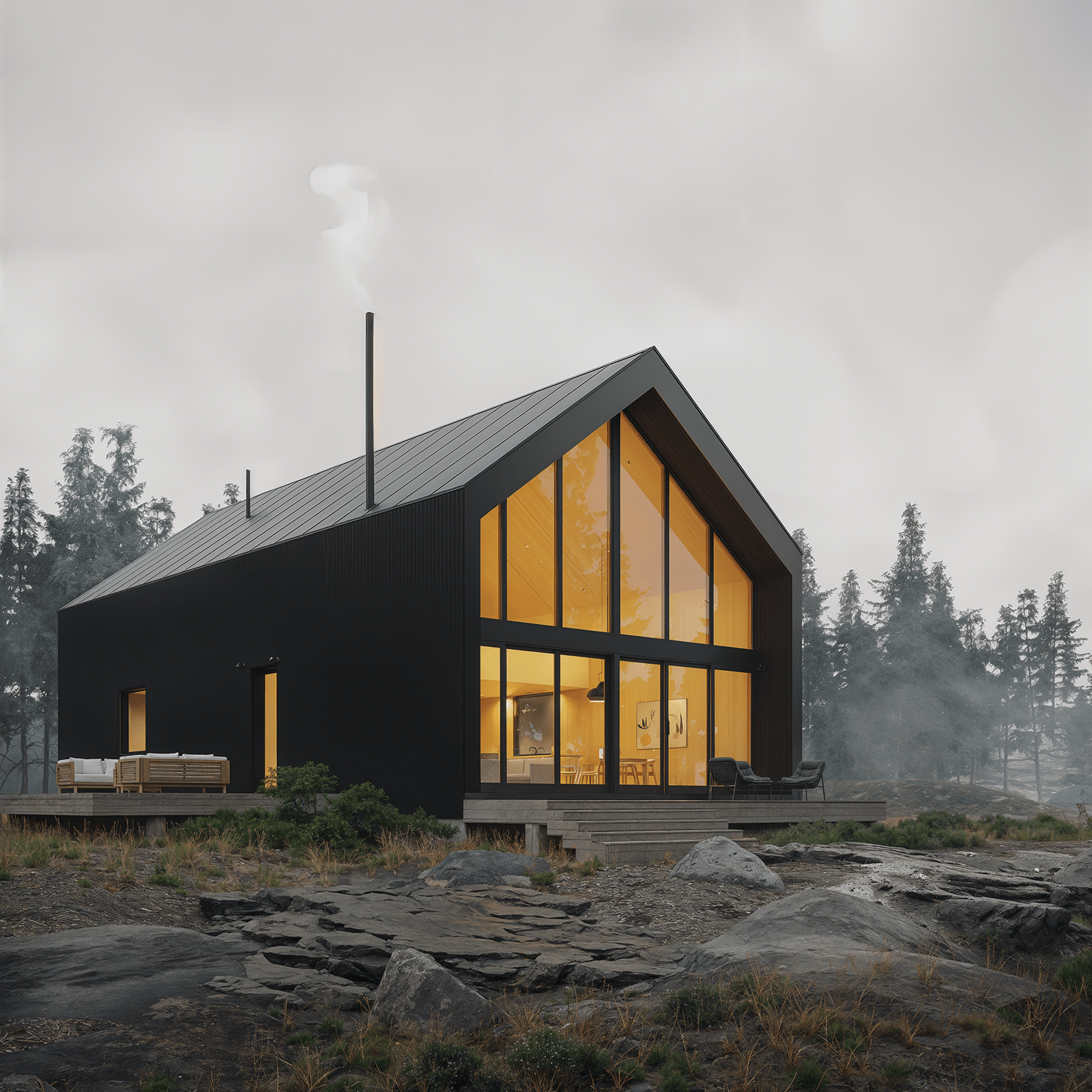 Modern Alpine Family - Den