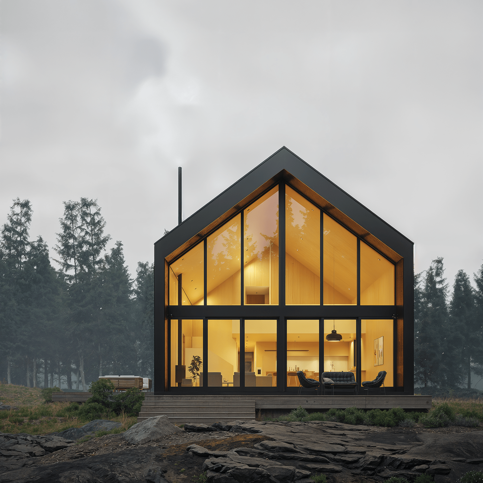 Modern Alpine Family - Den